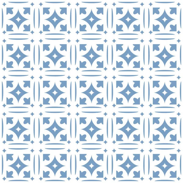 Бесшовный Абстрактный Цветочный Узор Векторный Белый Фон Геометрический Листовой Орнамент — стоковый вектор