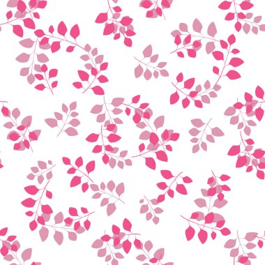 Çiçekli ve bitkili doku. Çiçek süsü. Orijinal çiçek vektör deseni.