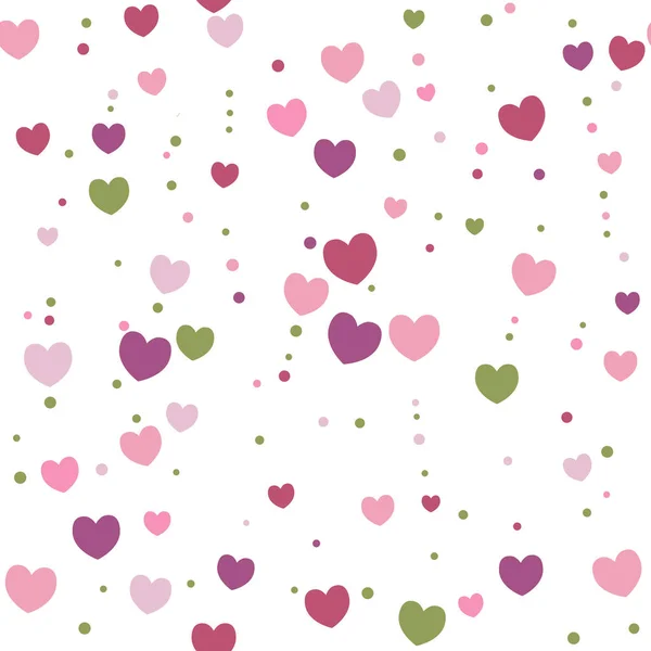 Beautiful Confetti Hearts Falling Background Invitation Template Background Design Greeting — Stock Vector