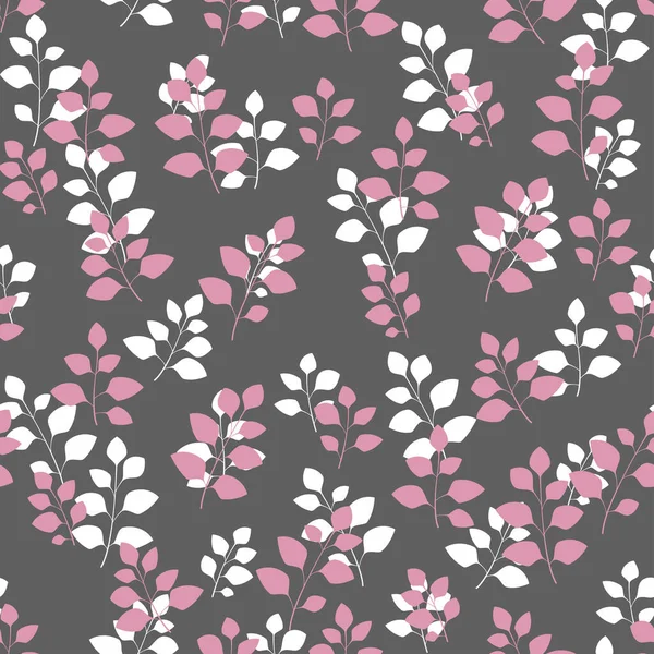 Çiçekli ve bitkili doku. Çiçek süsü. Orijinal çiçek vektör deseni.