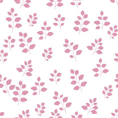 Çiçekli ve bitkili doku. Çiçek süsü. Orijinal çiçek vektör deseni.