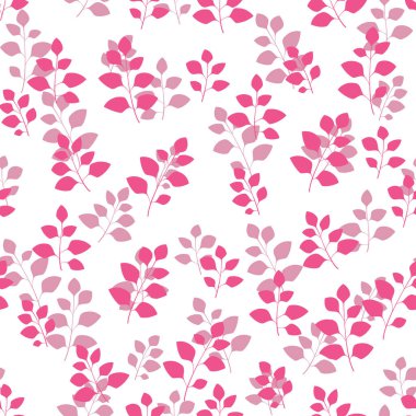 Çiçekli ve bitkili doku. Çiçek süsü. Orijinal çiçek vektör deseni.