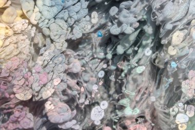 Nefes nefese kalmanın en küçük detayının makro fotoğrafçılığı. Nefes nefese kalmaları gölgelerin ve boyaların renginin uzay motiflerine ne kadar benzediğini gösteriyor..