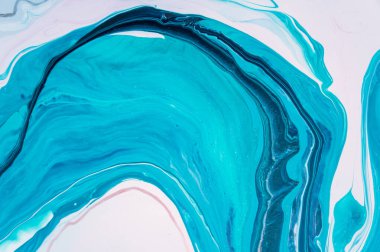 Akrilik, boya, soyut. Tabloya yakın çekim. Renkli soyut resim arkaplanı. Yüksek desenli yağlı boya. Yüksek kalite detaylar. Mermer. Mermer dokusu. Boya sıçraması. Renkli sıvı.