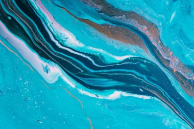 Akrilik, boya, soyut. Tabloya yakın çekim. Renkli soyut resim arkaplanı. Yüksek desenli yağlı boya. Yüksek kalite detaylar. Mermer. Mermer dokusu. Boya sıçraması. Renkli sıvı.