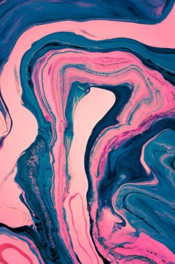 Akrilik, boya, soyut. Tabloya yakın çekim. Renkli soyut resim arkaplanı. Yüksek desenli yağlı boya. Yüksek kalite detaylar. Mermer. Mermer dokusu. Boya sıçraması. Renkli sıvı.