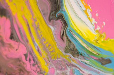 Mermer. Mermer dokusu. Boya sıçraması. Renkli sıvı. Soyut renkli arkaplan. Raster illüstrasyonu. Renkli soyut resim arkaplanı. Yüksek desenli yağlı boya. Yüksek kaliteli detaylar.