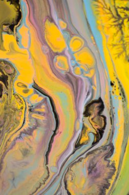 Mermer. Mermer dokusu. Boya sıçraması. Renkli sıvı. Soyut renkli arkaplan. Raster illüstrasyonu. Renkli soyut resim arkaplanı. Yüksek desenli yağlı boya. Yüksek kaliteli detaylar.