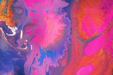 Mermer. Mermer dokusu. Boya sıçraması. Renkli sıvı. Soyut renkli arkaplan. Raster illüstrasyonu. Renkli soyut resim arkaplanı. Yüksek desenli yağlı boya. Yüksek kaliteli detaylar.