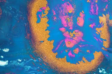 Mermer. Mermer dokusu. Boya sıçraması. Renkli sıvı. Soyut renkli arkaplan. Raster illüstrasyonu. Renkli soyut resim arkaplanı. Yüksek desenli yağlı boya. Yüksek kaliteli detaylar.