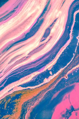 Mermer. Mermer dokusu. Boya sıçraması. Renkli sıvı. Soyut renkli arkaplan. Raster illüstrasyonu. Renkli soyut resim arkaplanı. Yüksek desenli yağlı boya. Yüksek kaliteli detaylar.