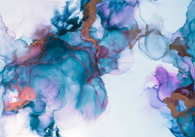 Mermer. Mermer dokusu. Boya sıçraması. Renkli sıvı. Soyut renkli arkaplan. Raster illüstrasyonu. Renkli soyut resim arkaplanı. Yüksek desenli yağlı boya. Yüksek kaliteli detaylar.