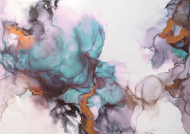 Mermer. Mermer dokusu. Boya sıçraması. Renkli sıvı. Soyut renkli arkaplan. Raster illüstrasyonu. Renkli soyut resim arkaplanı. Yüksek desenli yağlı boya. Yüksek kaliteli detaylar.