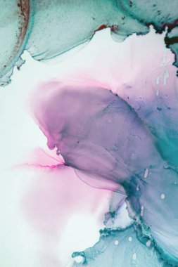 Mermer. Mermer dokusu. Boya sıçraması. Renkli sıvı. Soyut renkli arkaplan. Raster illüstrasyonu. Renkli soyut resim arkaplanı. Yüksek desenli yağlı boya. Yüksek kaliteli detaylar.