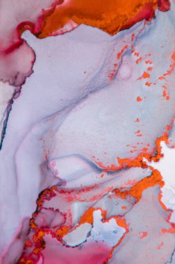 Mermer. Mermer dokusu. Boya sıçraması. Renkli sıvı. Soyut renkli arkaplan. Raster illüstrasyonu. Renkli soyut resim arkaplanı. Yüksek desenli yağlı boya. Yüksek kaliteli detaylar.