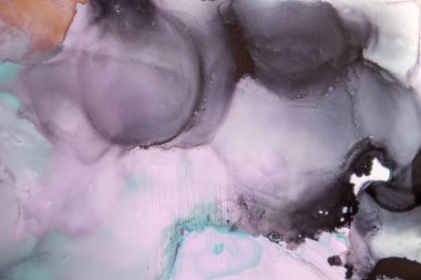 Mermer. Mermer dokusu. Boya sıçraması. Renkli sıvı. Soyut renkli arkaplan. Raster illüstrasyonu. Renkli soyut resim arkaplanı. Yüksek desenli yağlı boya. Yüksek kaliteli detaylar.