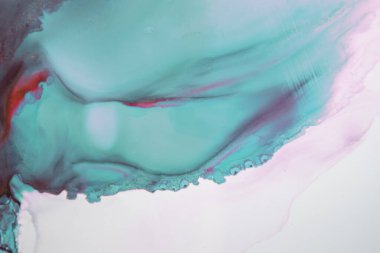 Mermer. Mermer dokusu. Boya sıçraması. Renkli sıvı. Soyut renkli arkaplan. Raster illüstrasyonu. Renkli soyut resim arkaplanı. Yüksek desenli yağlı boya. Yüksek kaliteli detaylar.