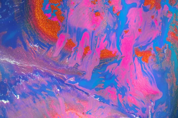 Marbrure Texture Marbre Peinture Éclaboussante Fluide Coloré Fond Coloré Abstrait — Photo