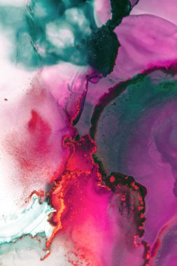 Mermer. Mermer dokusu. Boya sıçraması. Renkli sıvı. Soyut renkli arkaplan. Raster illüstrasyonu. Renkli soyut resim arkaplanı. Yüksek desenli yağlı boya. Yüksek kaliteli detaylar.