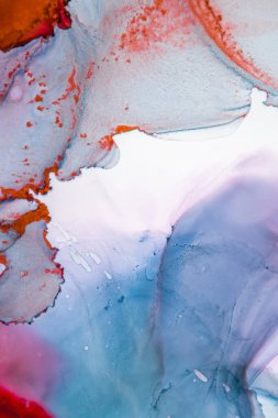 Mermer. Mermer dokusu. Boya sıçraması. Renkli sıvı. Soyut renkli arkaplan. Raster illüstrasyonu. Renkli soyut resim arkaplanı. Yüksek desenli yağlı boya. Yüksek kaliteli detaylar.