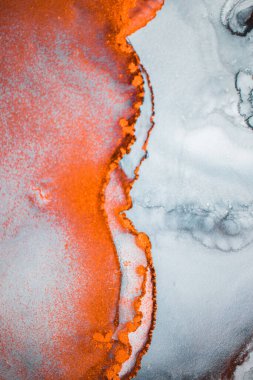 Mermer. Mermer dokusu. Boya sıçraması. Renkli sıvı. Soyut renkli arkaplan. Raster illüstrasyonu. Renkli soyut resim arkaplanı. Yüksek desenli yağlı boya. Yüksek kaliteli detaylar.