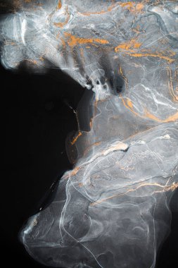 Mermer. Mermer dokusu. Boya sıçraması. Renkli sıvı. Soyut renkli arkaplan. Raster illüstrasyonu. Renkli soyut resim arkaplanı. Yüksek desenli yağlı boya. Yüksek kaliteli detaylar.