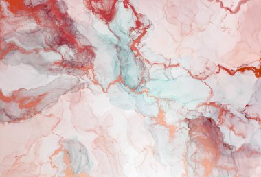Mermer. Mermer dokusu. Boya sıçraması. Renkli sıvı. Soyut renkli arkaplan. Raster illüstrasyonu. Renkli soyut resim arkaplanı. Yüksek desenli yağlı boya. Yüksek kaliteli detaylar.