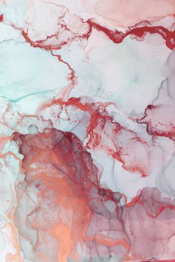 Mermer. Mermer dokusu. Boya sıçraması. Renkli sıvı. Soyut renkli arkaplan. Raster illüstrasyonu. Renkli soyut resim arkaplanı. Yüksek desenli yağlı boya. Yüksek kaliteli detaylar.