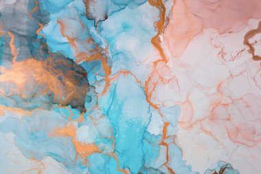 Mermer. Mermer dokusu. Boya sıçraması. Renkli sıvı. Soyut renkli arkaplan. Raster illüstrasyonu. Renkli soyut resim arkaplanı. Yüksek desenli yağlı boya. Yüksek kaliteli detaylar.