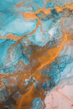 Mermer. Mermer dokusu. Boya sıçraması. Renkli sıvı. Soyut renkli arkaplan. Raster illüstrasyonu. Renkli soyut resim arkaplanı. Yüksek desenli yağlı boya. Yüksek kaliteli detaylar.