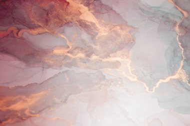 Mermer. Mermer dokusu. Boya sıçraması. Renkli sıvı. Soyut renkli arkaplan. Raster illüstrasyonu. Renkli soyut resim arkaplanı. Yüksek desenli yağlı boya. Yüksek kaliteli detaylar.