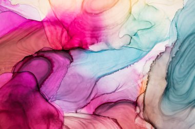 Mermer. Mermer dokusu. Boya sıçraması. Renkli sıvı. Soyut renkli arkaplan. Raster illüstrasyonu. Renkli soyut resim arkaplanı. Yüksek desenli yağlı boya. Yüksek kaliteli detaylar.