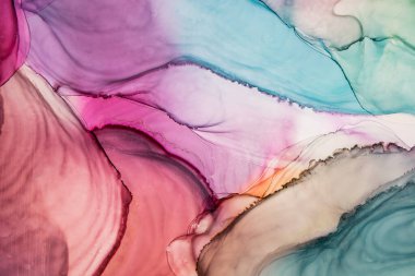 Mermer. Mermer dokusu. Boya sıçraması. Renkli sıvı. Soyut renkli arkaplan. Raster illüstrasyonu. Renkli soyut resim arkaplanı. Yüksek desenli yağlı boya. Yüksek kaliteli detaylar.