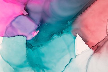 Mermer. Mermer dokusu. Boya sıçraması. Renkli sıvı. Soyut renkli arkaplan. Raster illüstrasyonu. Renkli soyut resim arkaplanı. Yüksek desenli yağlı boya. Yüksek kaliteli detaylar.