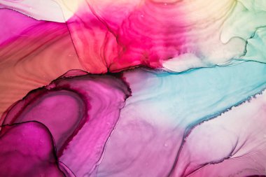 Mermer. Mermer dokusu. Boya sıçraması. Renkli sıvı. Soyut renkli arkaplan. Raster illüstrasyonu. Renkli soyut resim arkaplanı. Yüksek desenli yağlı boya. Yüksek kaliteli detaylar.