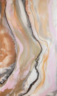 Renkli soyut epoksi reçine resminin makro fotoğrafı. Tasarım kapağı, yıllık rapor, davetiye, broşür, sunum, ambalaj, poster, kartvizit, düğün davetiyesi.