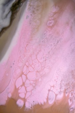 Renkli soyut epoksi reçine resminin makro fotoğrafı. Tasarım kapağı, yıllık rapor, davetiye, broşür, sunum, ambalaj, poster, kartvizit, düğün davetiyesi.