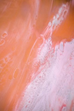 Renkli soyut epoksi reçine resminin makro fotoğrafı. Tasarım kapağı, yıllık rapor, davetiye, el ilanı, sunum, ambalaj, poster, kartvizit, düğün davetiyesi için başvurulabilir. Modern sancak için modern sıvı sanat, ruhani grafik tasarım.