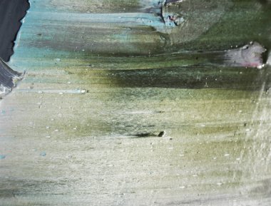 Parça. Çok renkli desenli boya. Soyut sanat geçmişi. Tuval üzerine yağ. Sert fırça darbeleri. Yağlı boya ve palet bıçağıyla yapılmış bir resmin yakın çekimi. Yüksek desenli, yüksek kaliteli detaylar.