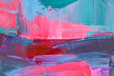 Tuval üzerindeki yağlı boya palet bıçağıyla yazılır. Yağlı boya ve palet bıçağıyla yapılmış bir resmin resmi.. 