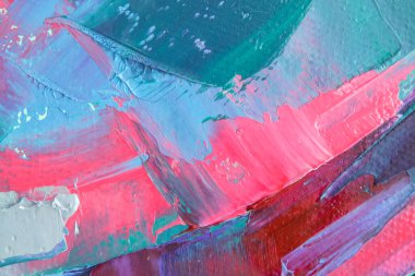 Tuval üzerindeki yağlı boya palet bıçağıyla yazılır. Yağlı boya ve palet bıçağıyla yapılmış bir resmin resmi.. 