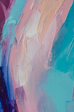 Tuval üzerindeki yağlı boya palet bıçağıyla yazılır. Yağlı boya ve palet bıçağıyla yapılmış bir resmin resmi.. 