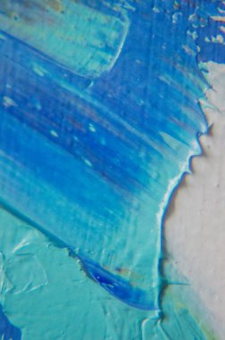 Tuval üzerindeki yağlı boya palet bıçağıyla yazılır. Yağlı boya ve palet bıçağıyla yapılmış bir resmin resmi.. 