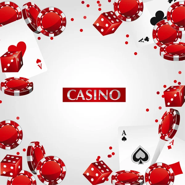 Tarjetas Chips Casino Poker — Foto de Stock