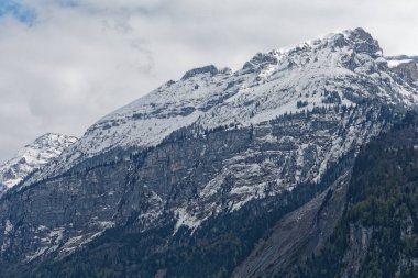 İsviçre, Brienz 'deki Alp Dağları manzarası