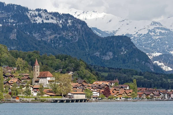 Brienz Dorp Met Een Prachtig Landschap Zwitserland — Stockfoto