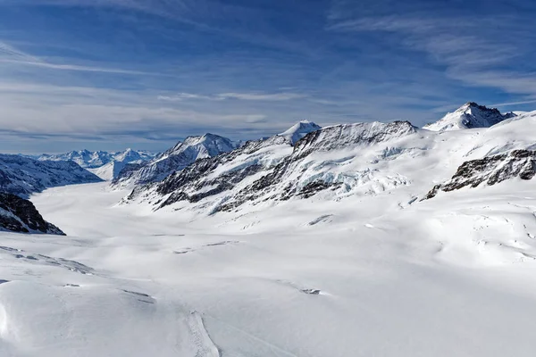 Γραφική Θέα Από Την Κορυφή Της Ευρώπης Jungfraujoch Ελβετία — Φωτογραφία Αρχείου
