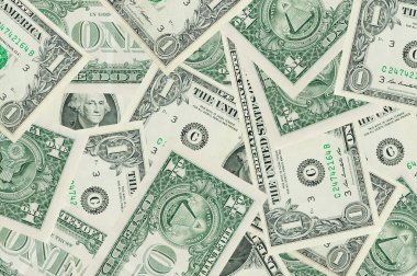 Banknote bize bir dolar verdi. İş ve finans.