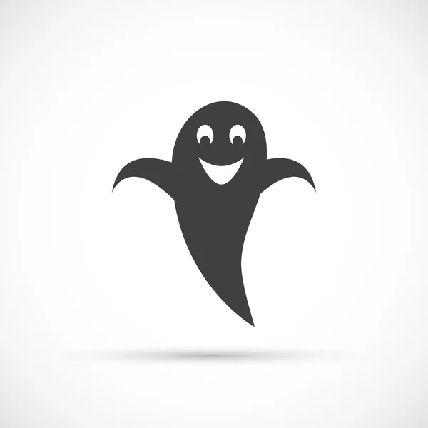 Grinsende Geister-Ikone — Stockvektor
