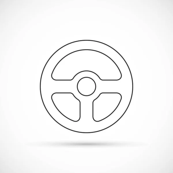 Icono del contorno del volante — Vector de stock